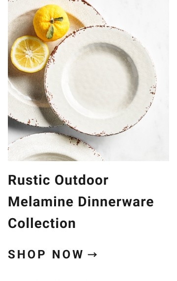 Rustic Melamine Dinnerware Collection